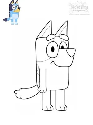 블루이 색칠도안