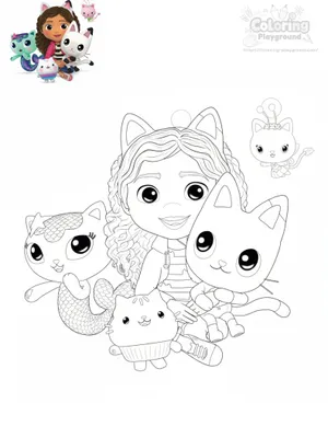 개비와 고양이 친구들 색칠도안