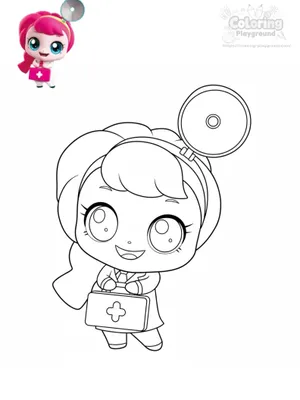 삐뽀핑 색칠도안