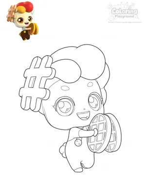 와플핑 색칠도안