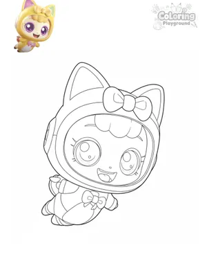 모자를 쓴 딩동핑 색칠도안