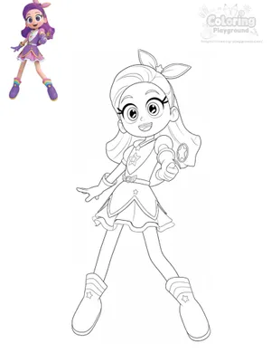 퍼플 스타 (트윙클 퍼플) 색칠도안