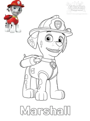 마셜 색칠도안 색칠도안