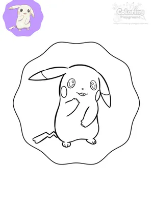 창백카츄 색칠도안 색칠도안