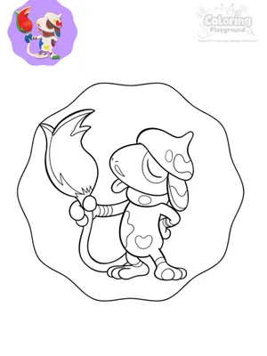 루브도 선생 색칠도안 색칠도안